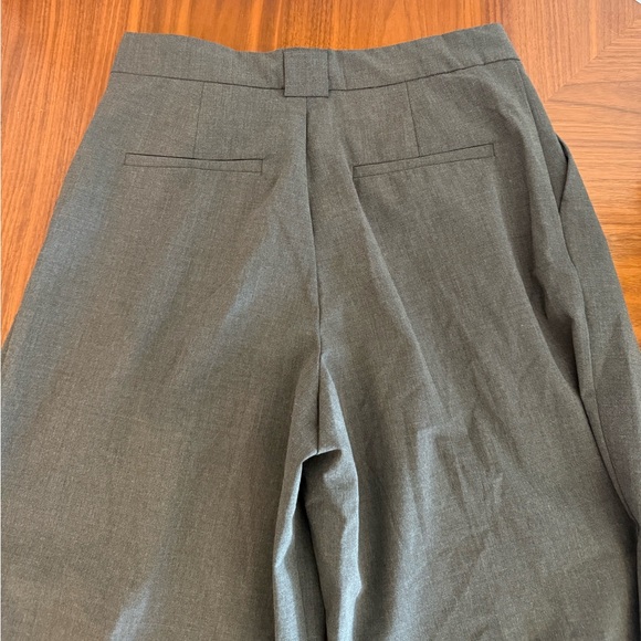 Zara Charcoal Pleated Pants - Picture 3 of 4